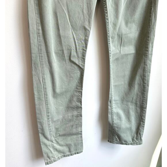 A.P.C. Gray Green Straight Leg Jeans Sz 29 Button Fly Cotton Designer Seafoam - Picture 3 of 8